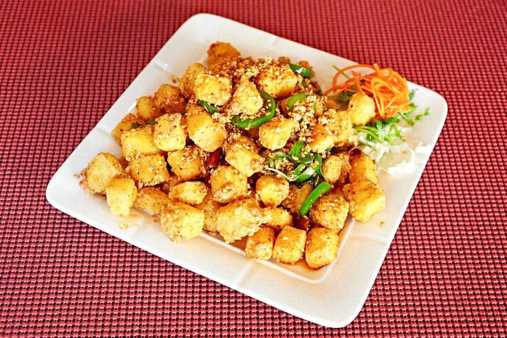 Order 风付 Tofu w/Garlic food online from Spices 3 store, Oakland on bringmethat.com