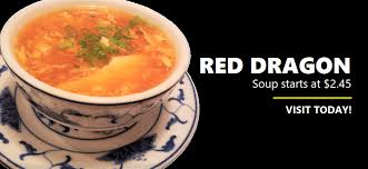 Order Hot and Sour Soup 酸辣汤 food online from Red Dragon Chinese Restaurant store, Raleigh on bringmethat.com