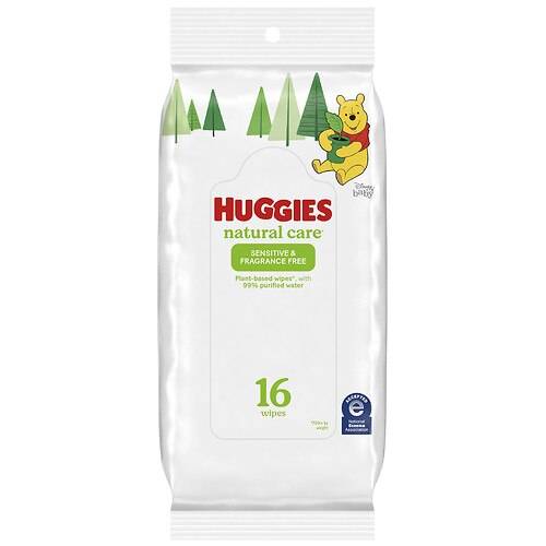 Order Huggies Sensitive Baby Wipes, Soft Pack Fragrance Free - 16.0 ea food online from Walgreens store, FAIRBANKS on bringmethat.com