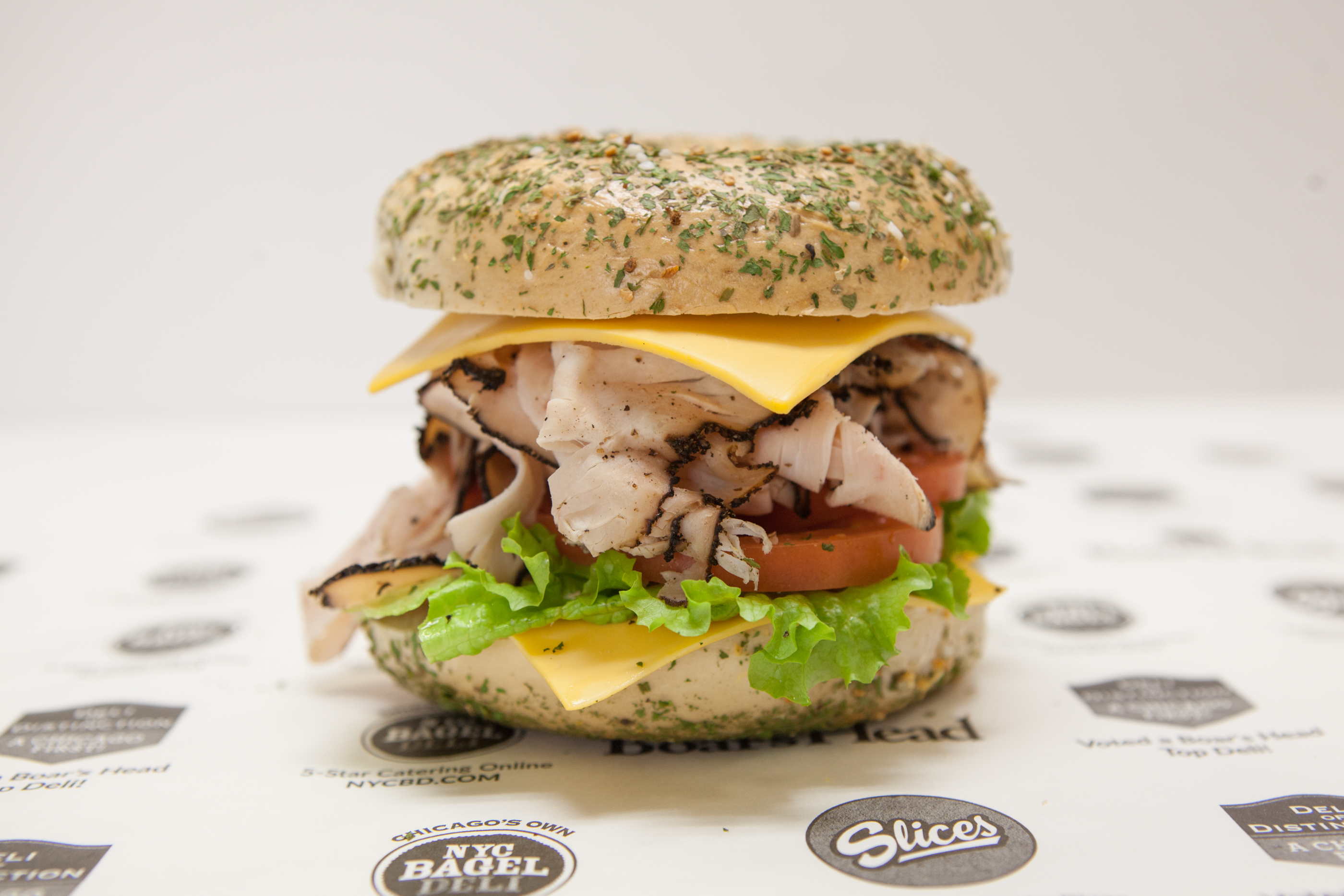 Order Turkey Pastrami Sandwich food online from NYC Bagel Deli store, Chicago on bringmethat.com