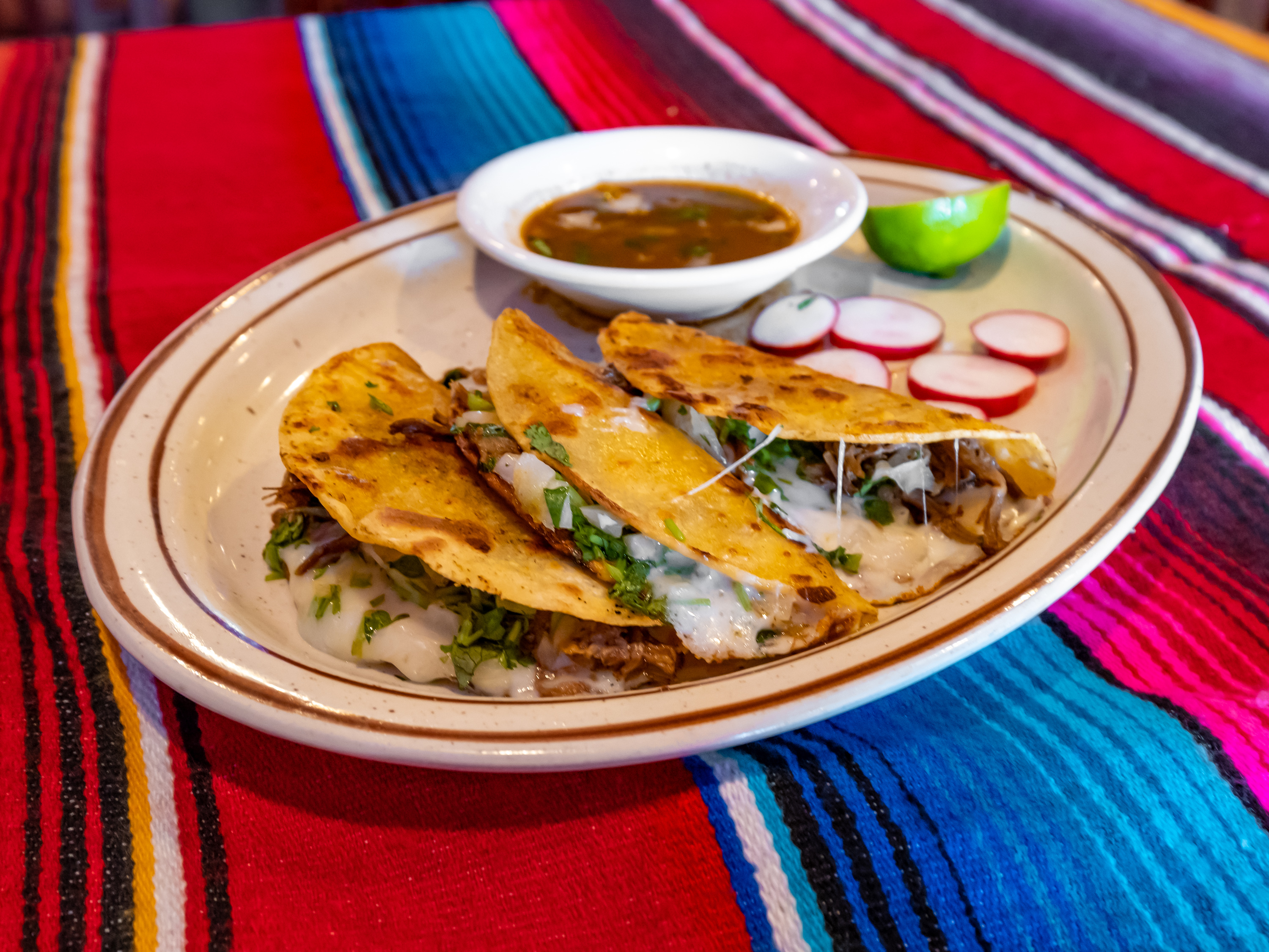 Order Birria tacos food online from Abi Azteca Restaurant store, Germantown on bringmethat.com