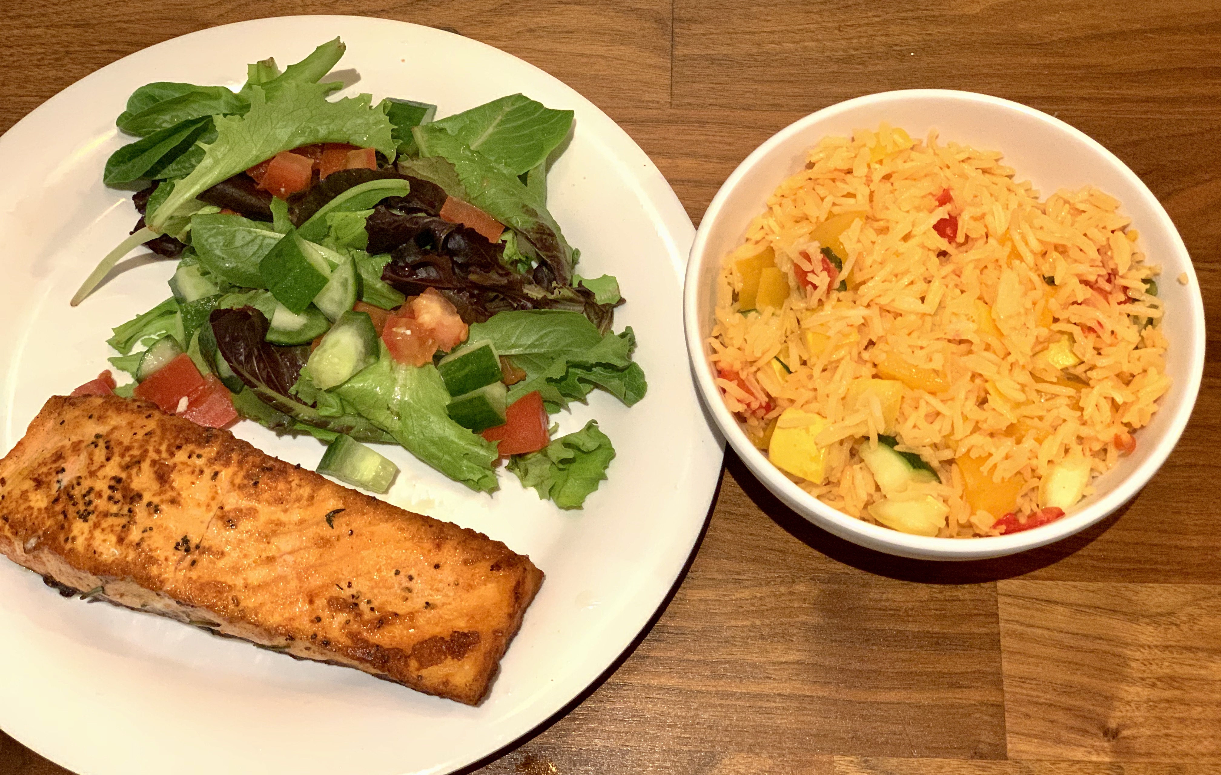Order Roasted salmon and 2 sides food online from Poulette store, New York on bringmethat.com