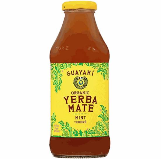 Order Guayaki Yerba Mate Mint - Glass Bottle food online from IV Deli Mart store, Goleta on bringmethat.com