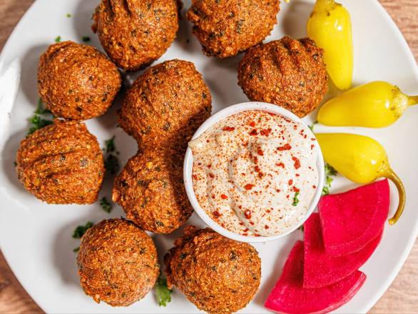 Order Falafel Bites (10-15 Guests) food online from Lusy's Mediterranean Cafe store, Los Angeles on bringmethat.com