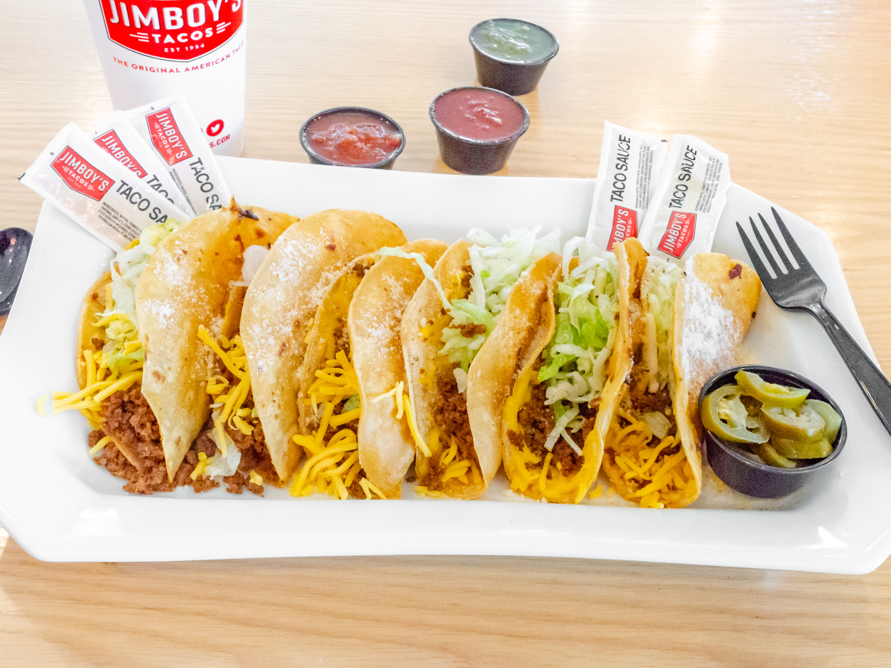 Order 6-Pack of Tacos food online from Jimboy Tacos store, Rocklin on bringmethat.com