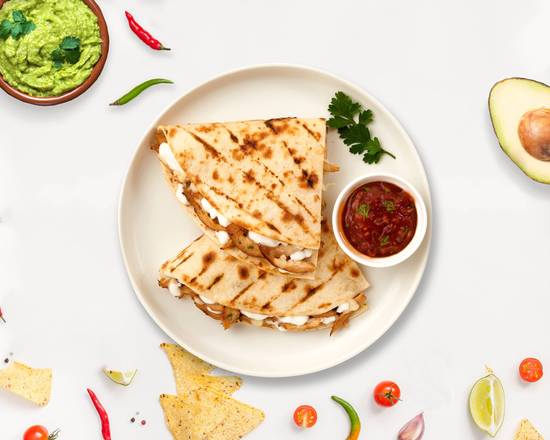 Order Veggie Paradise Quesadilla food online from Queso Palace store, San Francisc on bringmethat.com
