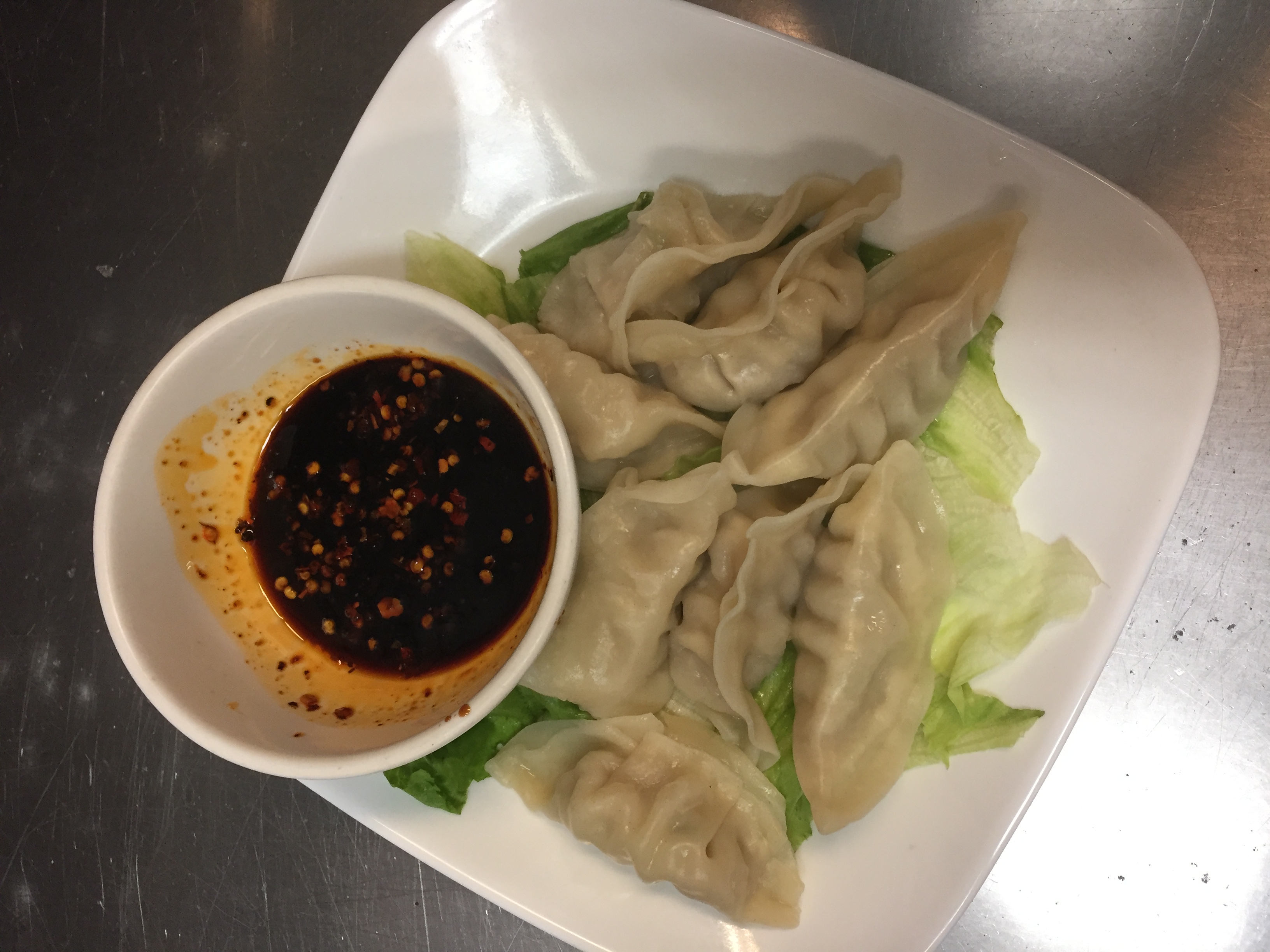 Order 8 Steamed Vegetable Dumpling food online from The Chef store, Houston on bringmethat.com