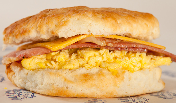 Order Country Ham and Egg Biscuit food online from Martin Fresh Tastes Best store, Norcross on bringmethat.com
