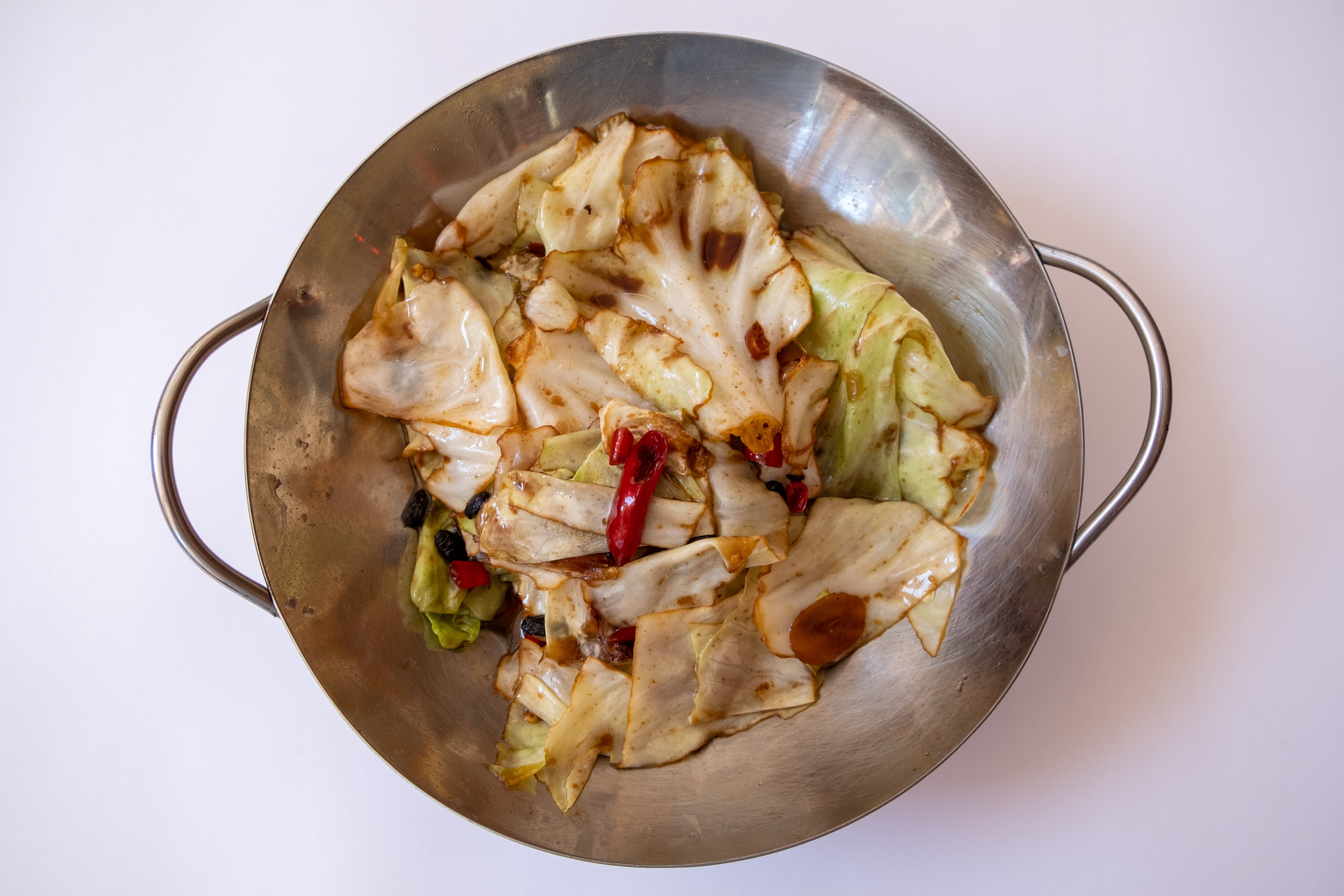 Order Sauteed Cabbage w/ Red Hot Pepper 手撕包菜 food online from Ollie's Sichuan store, New York on bringmethat.com