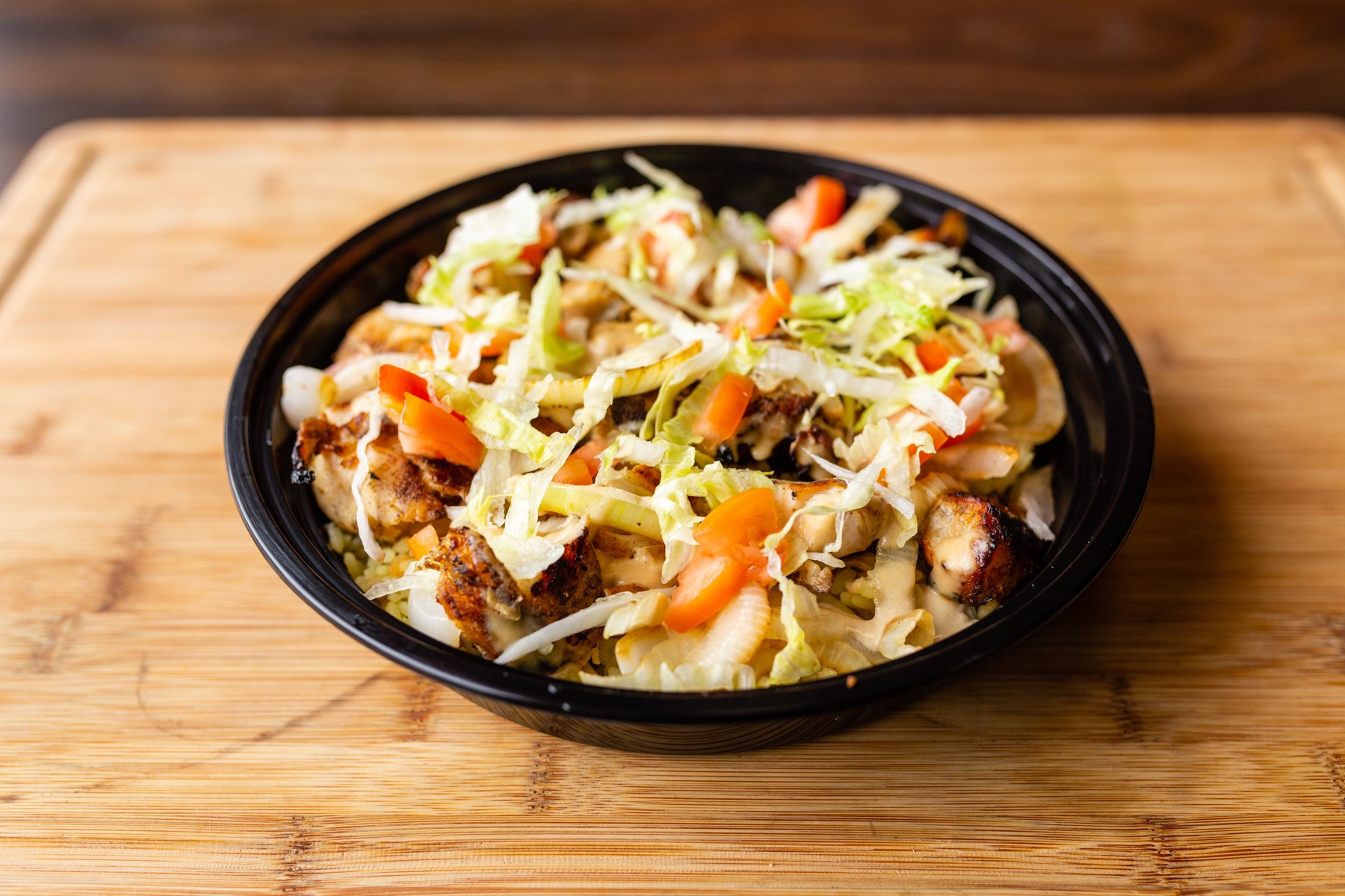 Order Chicken Shawarma Rice Bowl food online from Pronto Pizza store, Lawrence on bringmethat.com