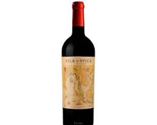 Order SILK & SPICE RED BLEND, 2017 750ML 14% food online from Pit Stop Liquor Mart store, El Monte on bringmethat.com