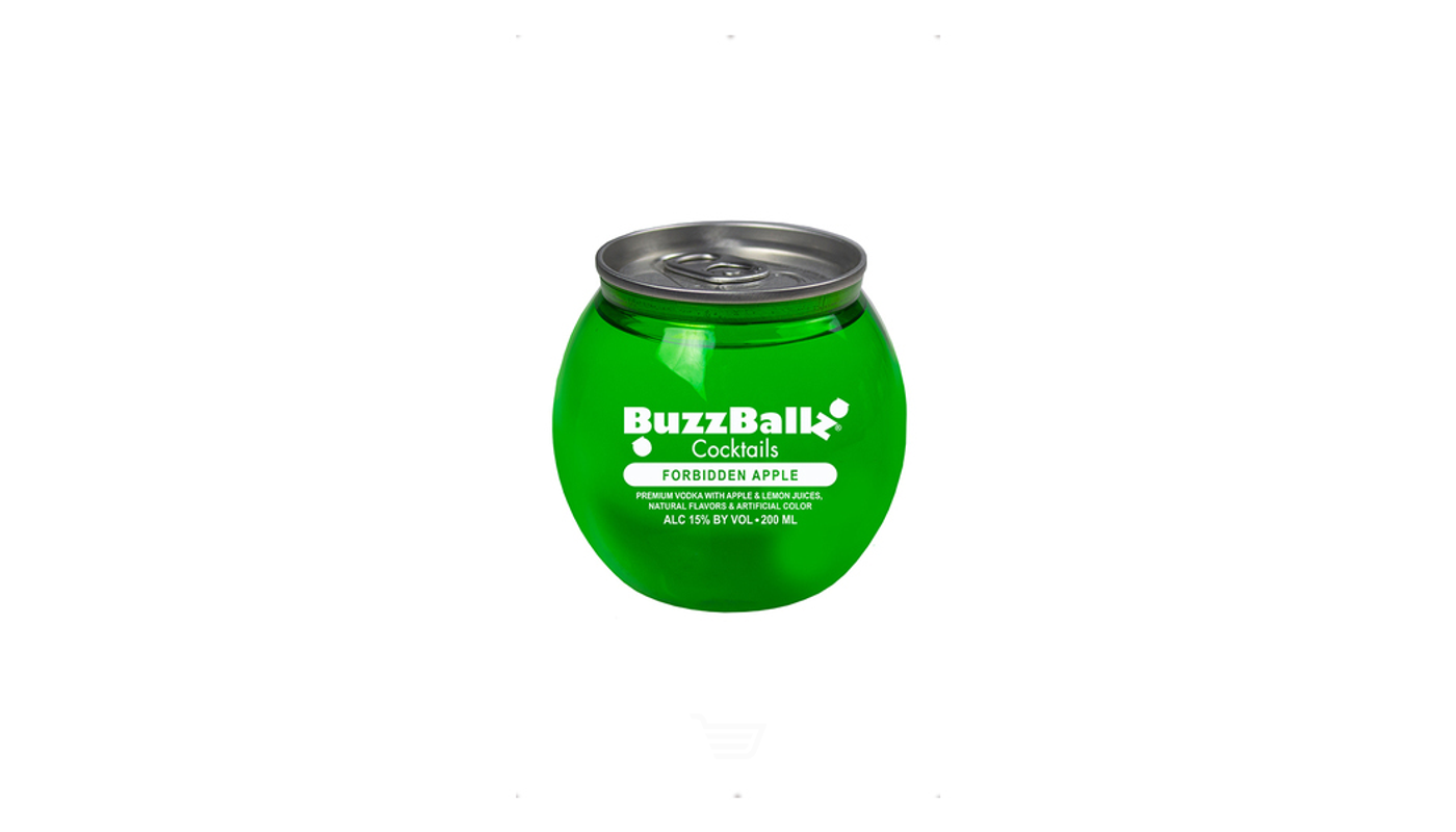Order BuzzBallz Forbidden Apple 200mL food online from Sdv Liquor Market store, Tujunga on bringmethat.com