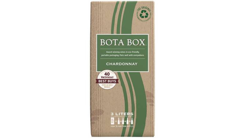 Order Bota Box Chardonnay Wine food online from Waldi Discount Liquor store, Ansonia on bringmethat.com