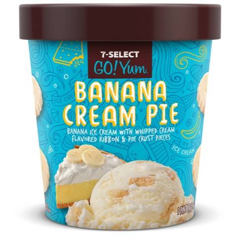 Order 7-Select GoYum Banana Cream Pint food online from 7-Eleven store, Ashland on bringmethat.com