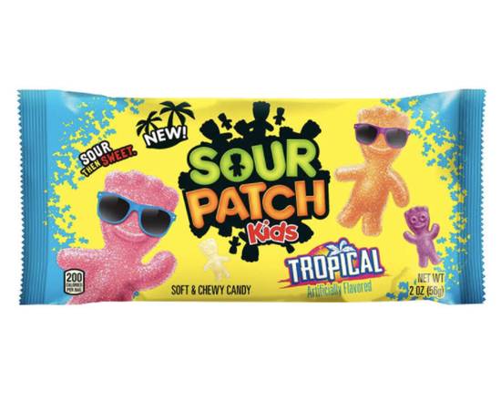 Order Sour Patch Kids Tropical (56g) food online from Loma Mini Market store, Long Beach on bringmethat.com