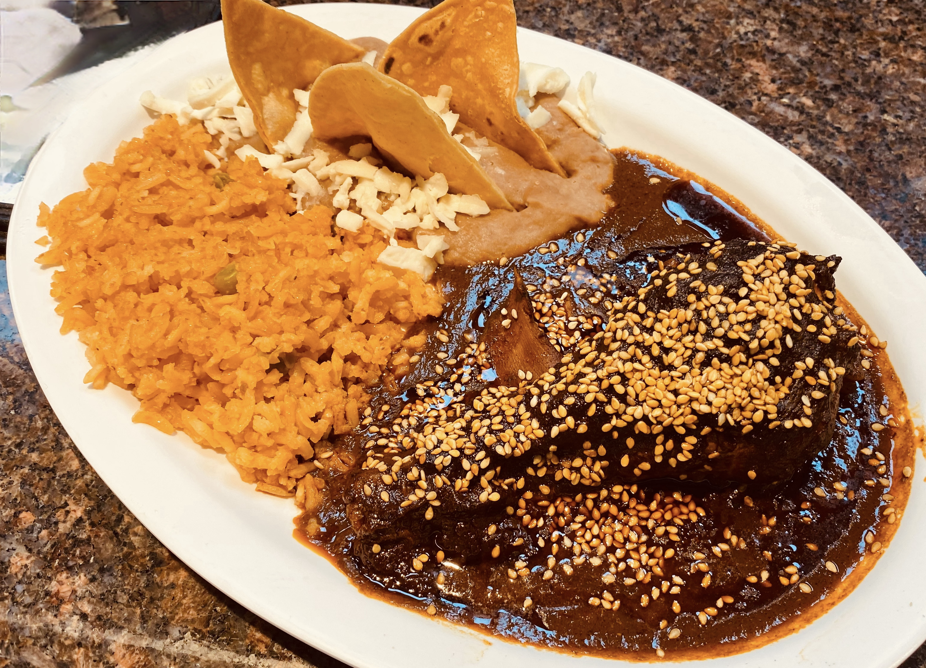 Order Mole Poblano  food online from Dona Tere Westheimer store, Houston on bringmethat.com