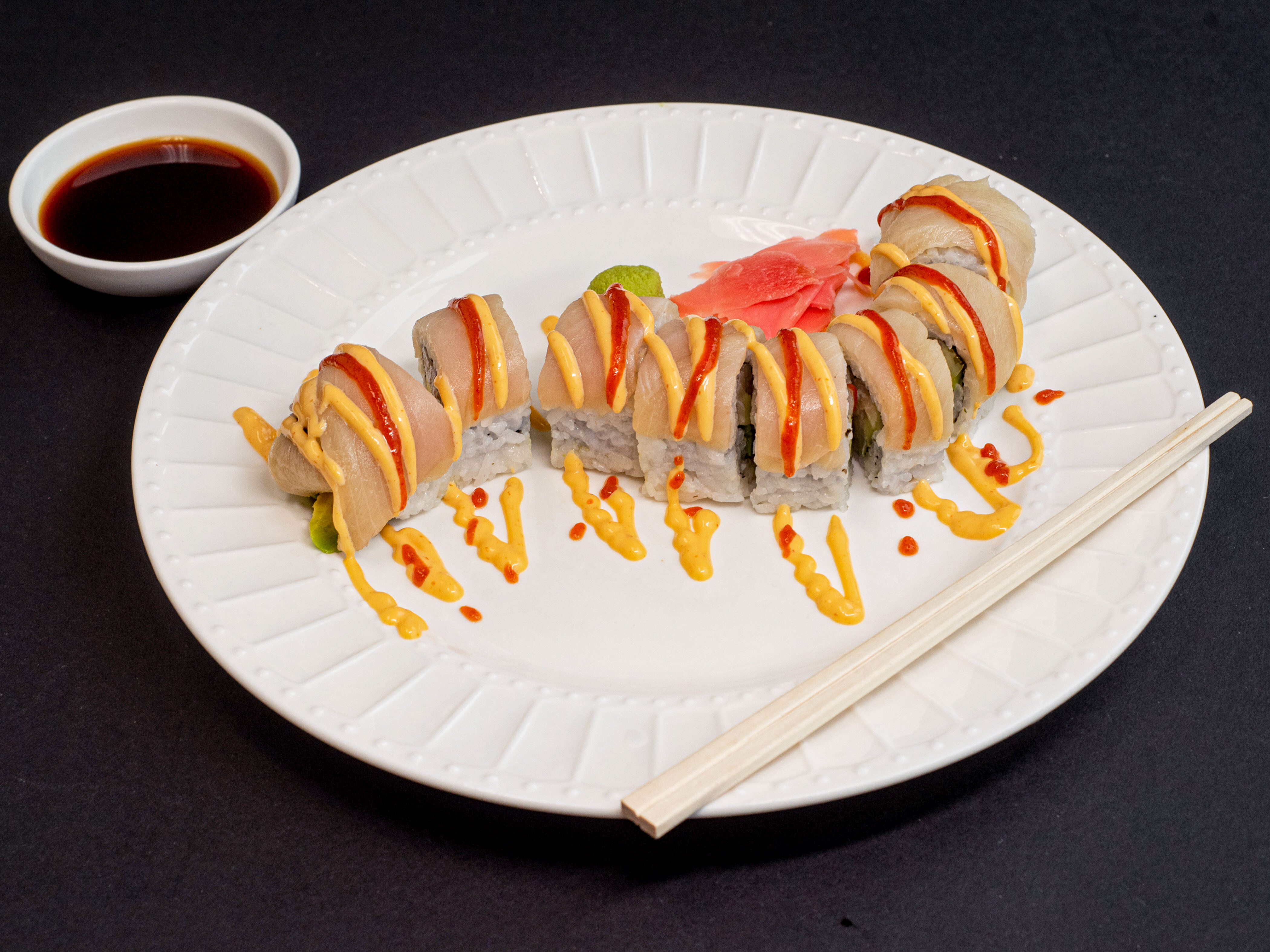 Order Yellowtail Special food online from Maje Sushi store, West Lafayette on bringmethat.com