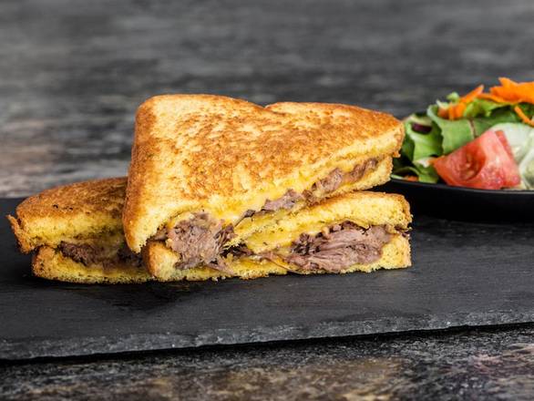 Order POT ROAST GRILLED CHEESE food online from Black Walnut Cafe store, The Woodlands on bringmethat.com