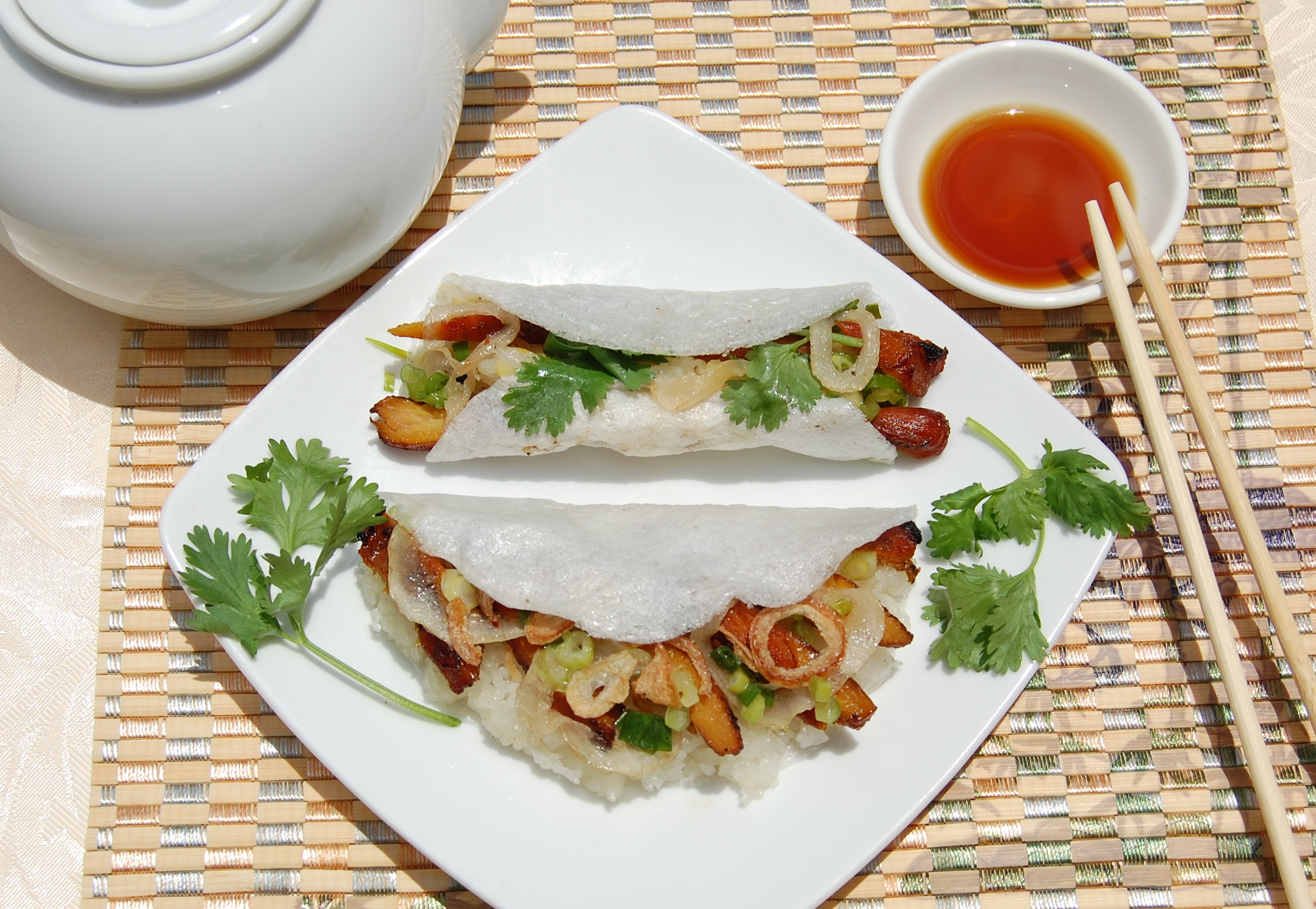 Order A18. Chicken Wraps food online from Viet Cuisine store, Newnan on bringmethat.com