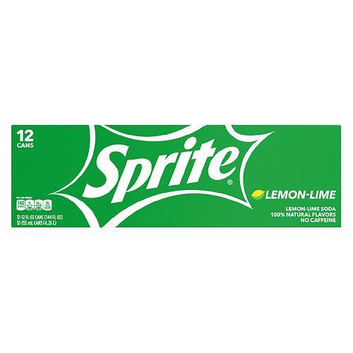 Order Sprite Soda, Lemon-Lime Lemon-Lime - 12.0 oz x 12 pack food online from Walgreens store, Lathrop on bringmethat.com