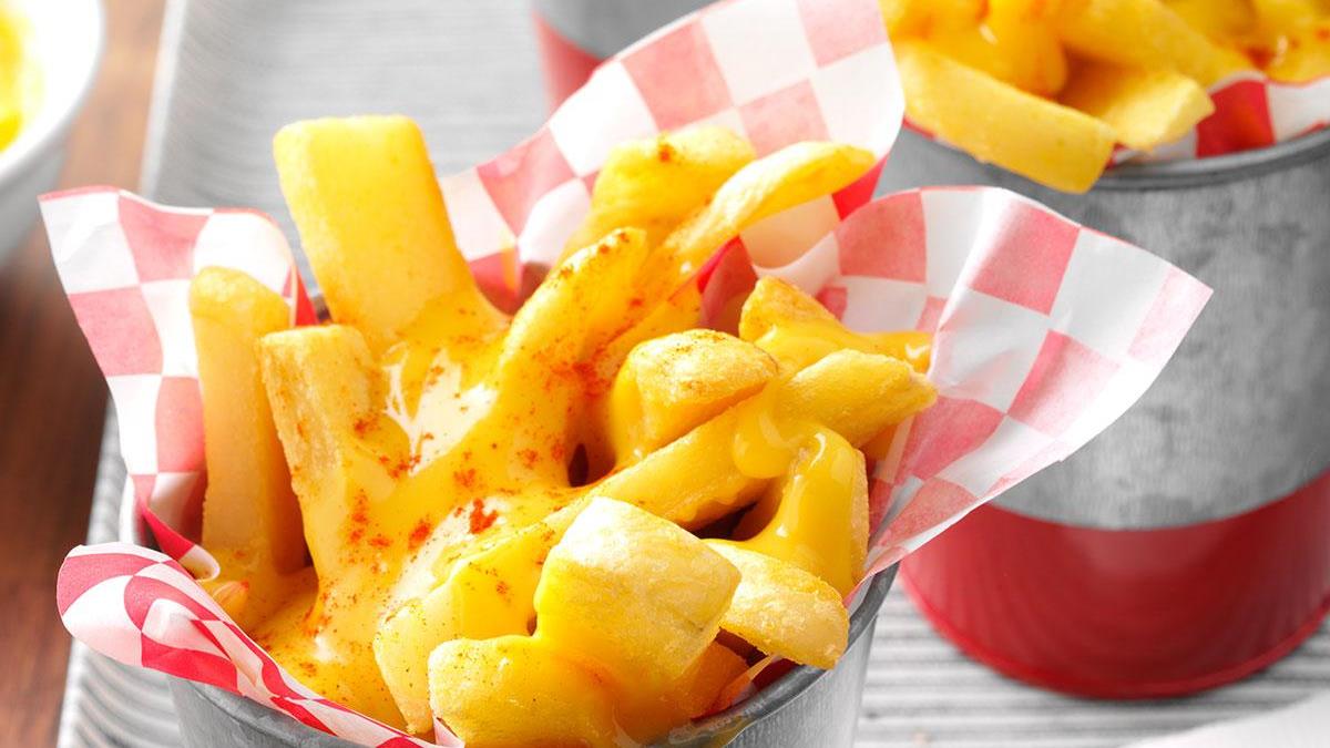 Order Cheese Fries (Large Only) food online from Dino's store, Albany on bringmethat.com