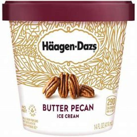 Order Dreyer's Haagen Dazs Butter Pecan 14oz food online from Speedway store, Centerville on bringmethat.com