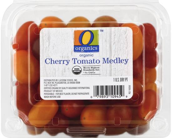 Order O Organics · Cherry Tomato Medley (1 pint) food online from Safeway store, Napa on bringmethat.com