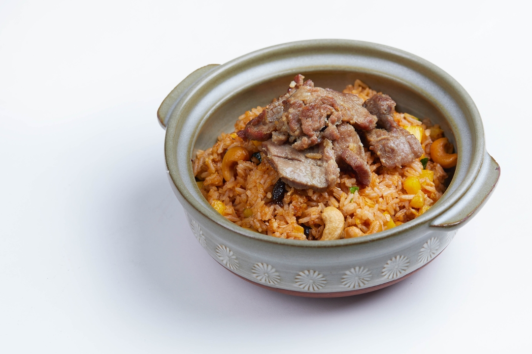 Order Malaysian Fried Rice w/Duck food online from MoCA Asian Bistro - Queens store, Forest Hills on bringmethat.com