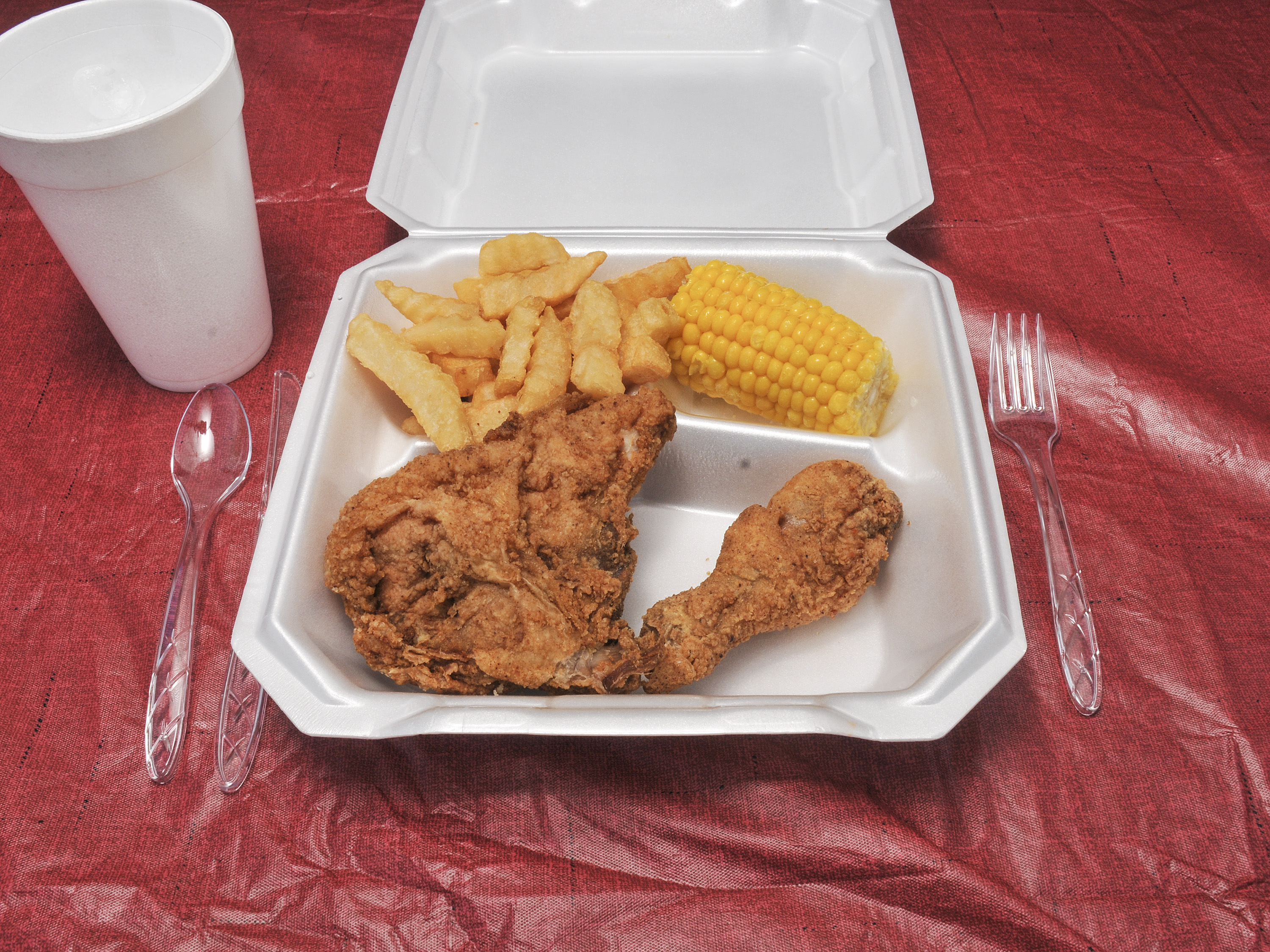 Order Dark Chicken Dinner food online from Don Murray's Barbecue 2 Go store, Raleigh on bringmethat.com