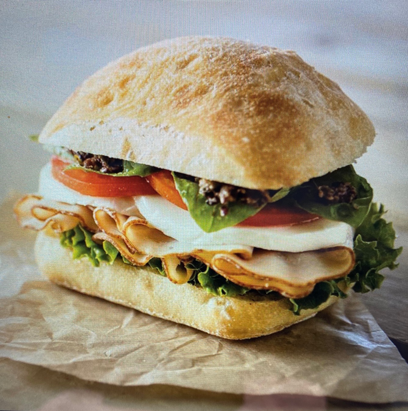 Order Turkey and Fresh Mozzarella Sandwich food online from Town Hall Deli store, Englewood on bringmethat.com