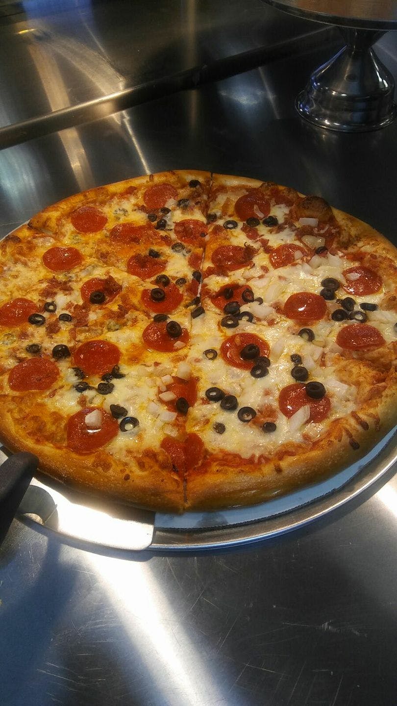 Order Build Your Own Pizza - Large 14" food online from Giulianos Kitchen store, Troy on bringmethat.com