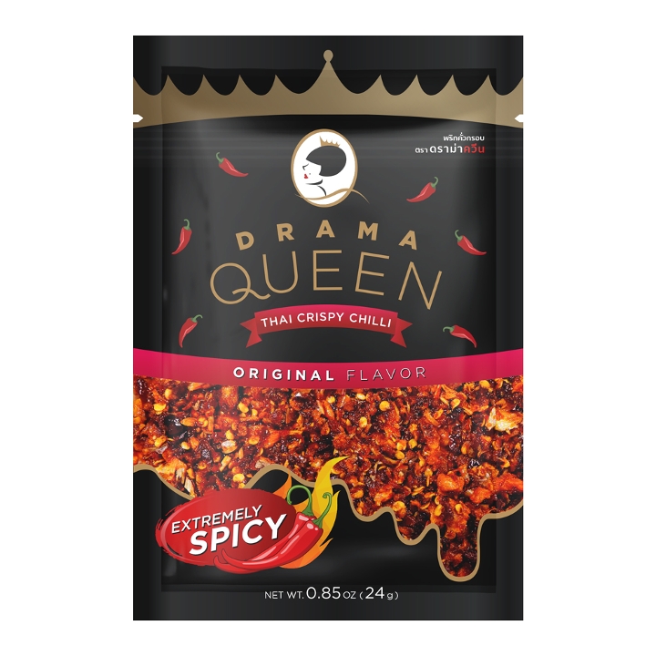 Order Drama Queen Original Thai Crispy Chili (pack) 25gm food online from Asian mint store, Dallas on bringmethat.com
