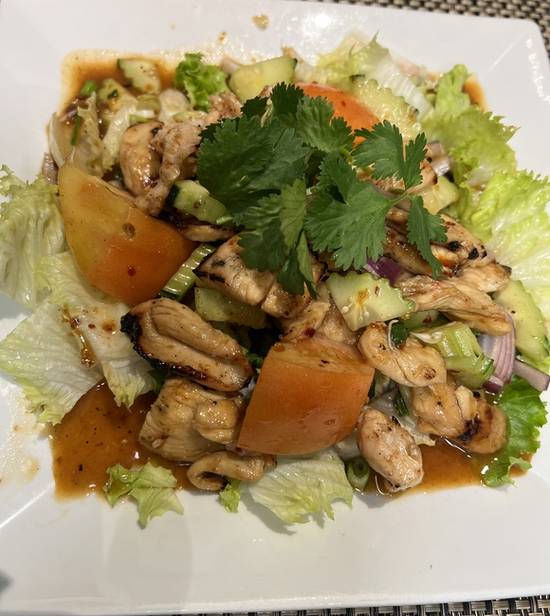 Order BBQ Chicken Salad food online from Aroy Thai Kitchen store, Las Vegas on bringmethat.com