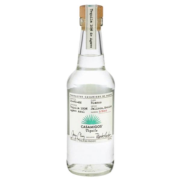 Order Casamigos Blanco Tequila - 375ml Bottle food online from Rocky Liquor store, Claremont on bringmethat.com