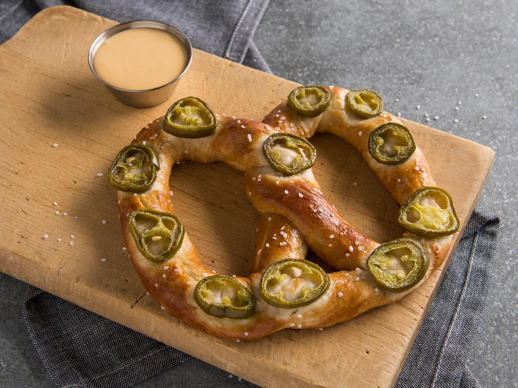 Order Jalapeno Pretzel food online from Auntie Anne store, San Jose on bringmethat.com