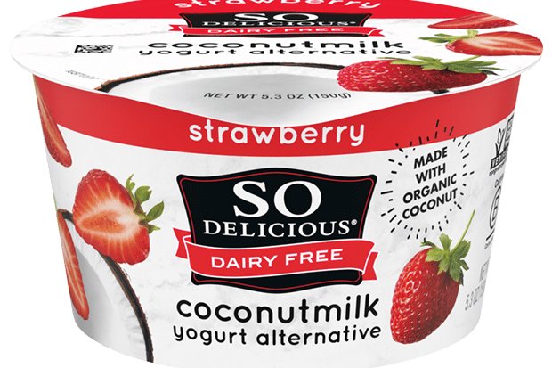 Order So Delicious - Vegan Yogurt - Strawberry - 3 Oz food online from Luv Mart store, Santa Cruz on bringmethat.com