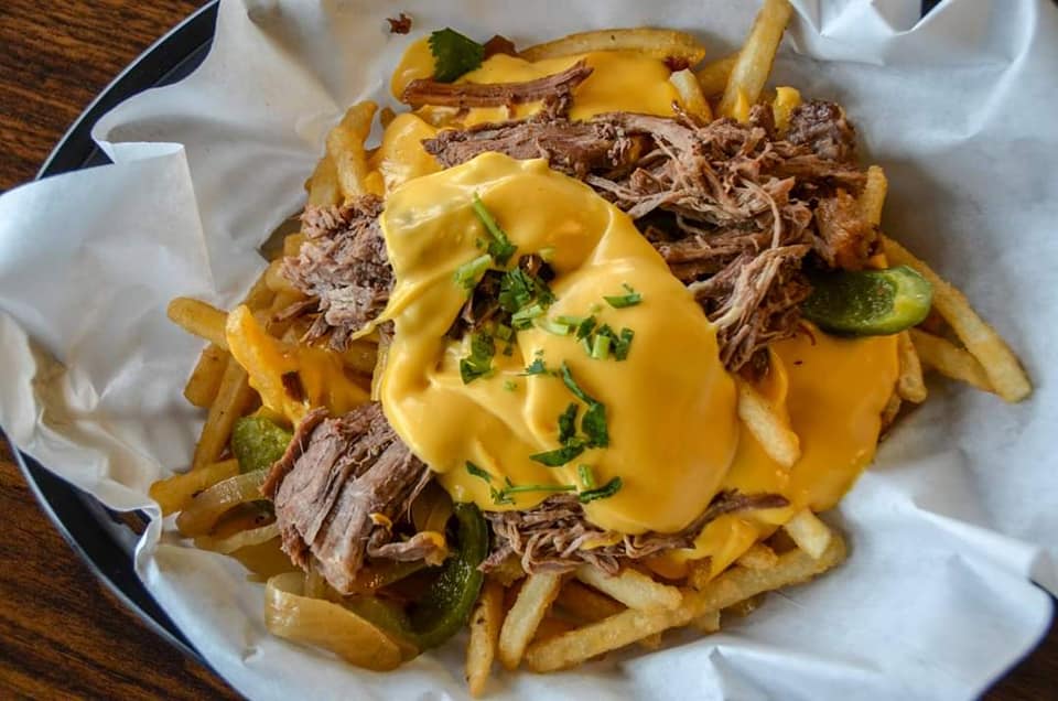 Order Philly Cheese Steak Fries food online from Curbin Cuisine store, Des Moines on bringmethat.com