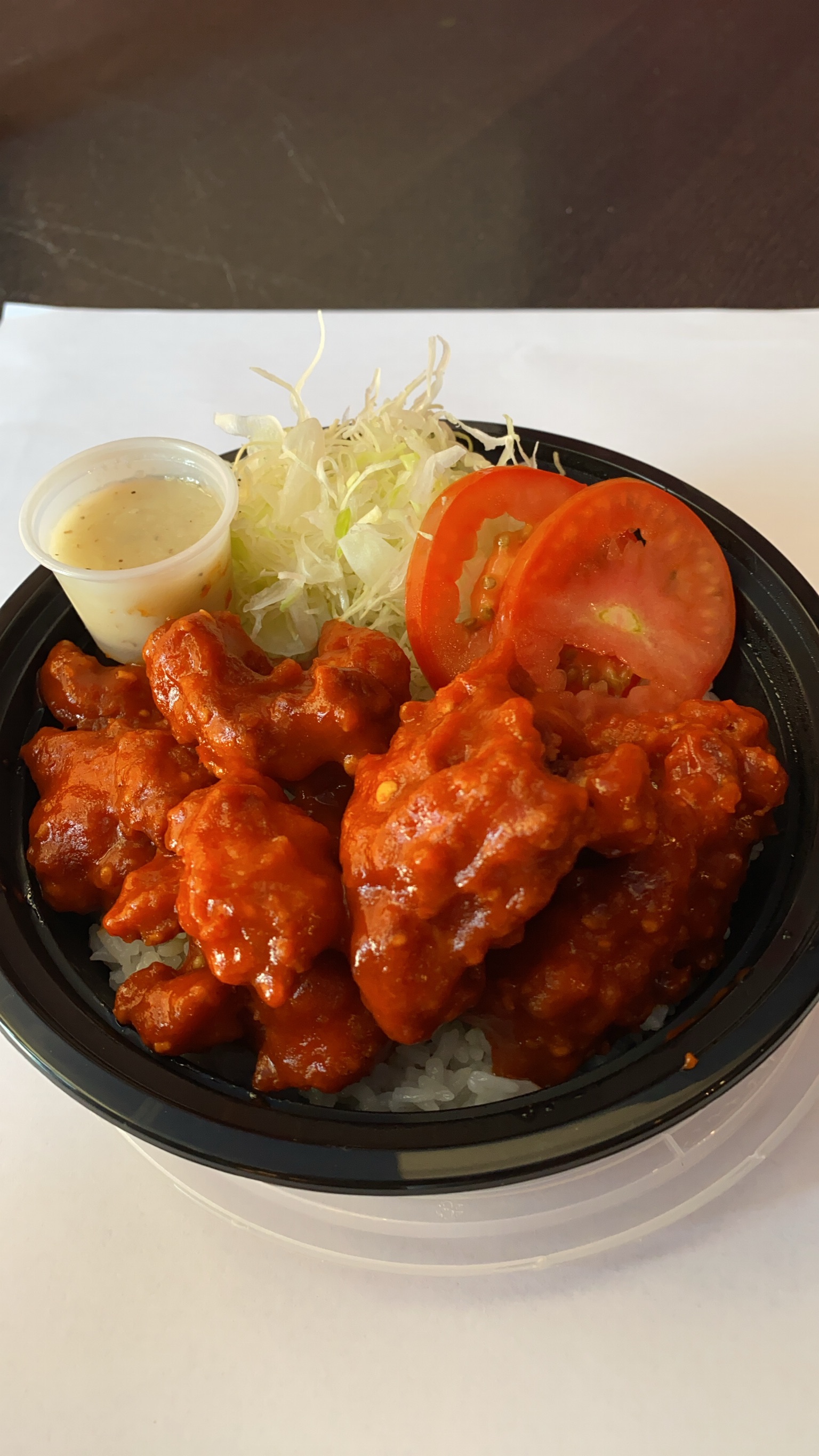 Order Spicy Fried Chicken Karaage Bowl food online from Kyushu Ramen store, Los Angeles on bringmethat.com