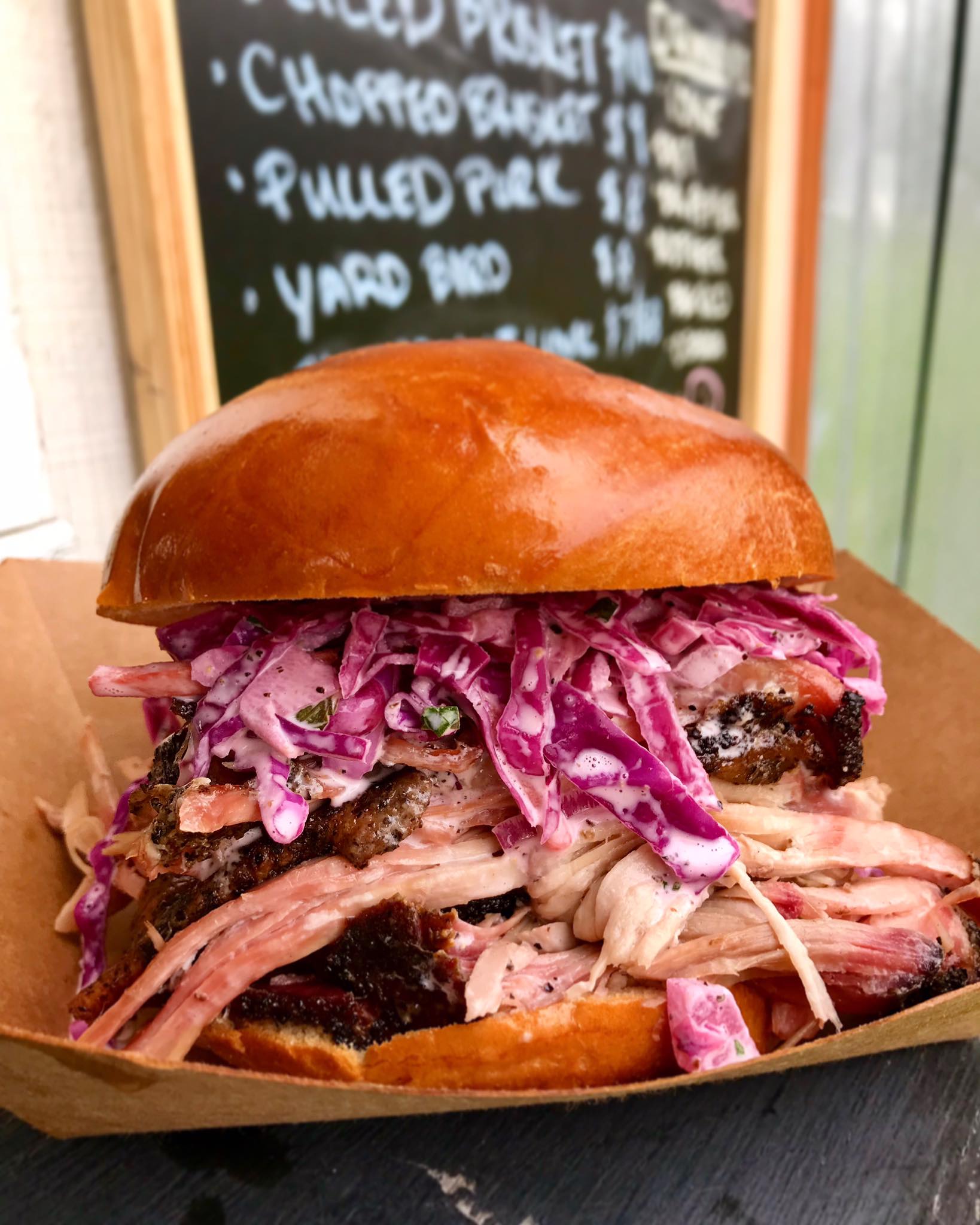 Order Pulled Pork Sandwich food online from Wunder Pig Barbecue store, Austin on bringmethat.com