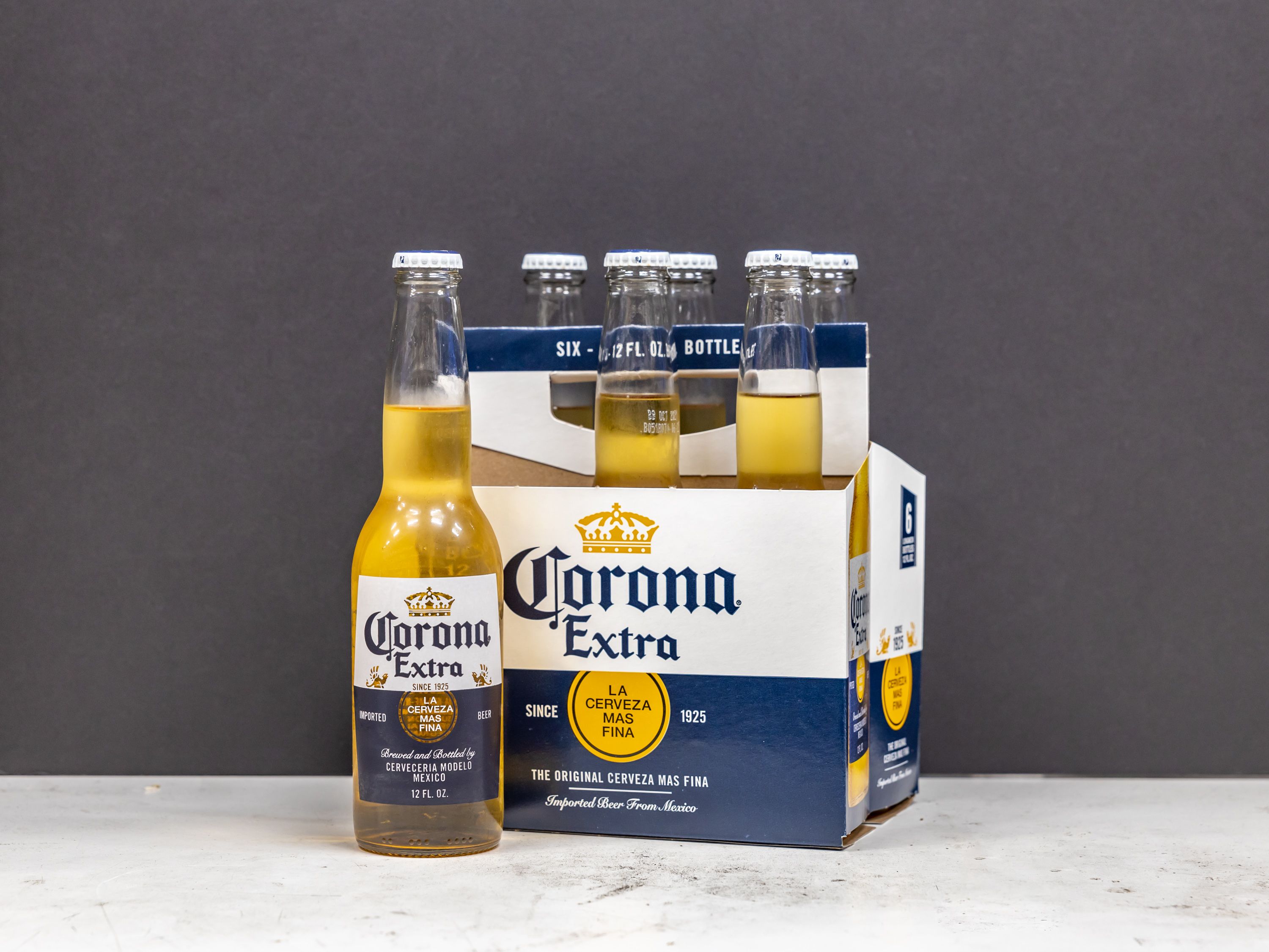 Order Corona, 6 Pack, 12 oz. Bottle Beer food online from Vic Liquors store, El Monte on bringmethat.com
