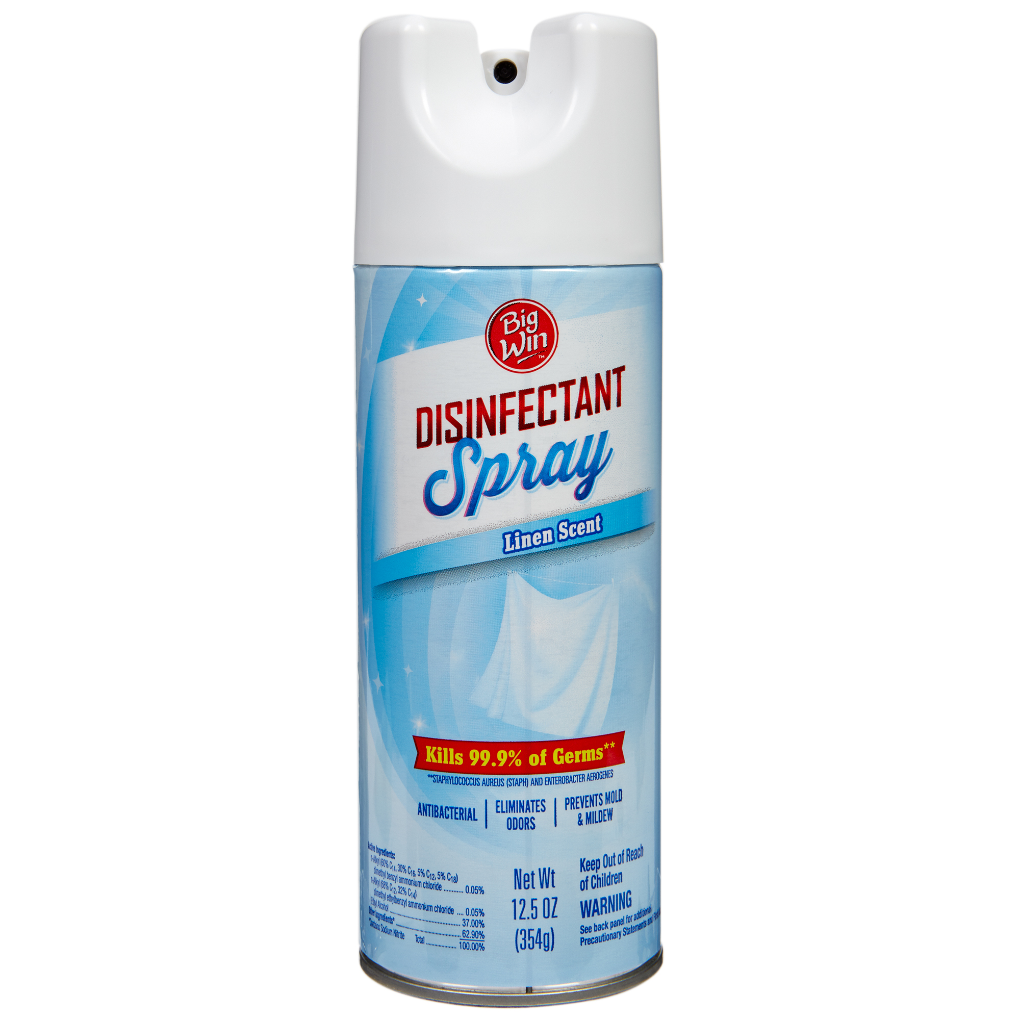 Order Big Win Disinfecting Spray, Linen Scent - 12.5 oz food online from Rite Aid store, Cathedral City on bringmethat.com