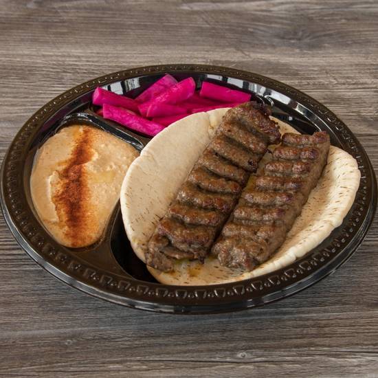 Order #3 Beef Lula & Hummus food online from Kabab Way store, Glendale on bringmethat.com
