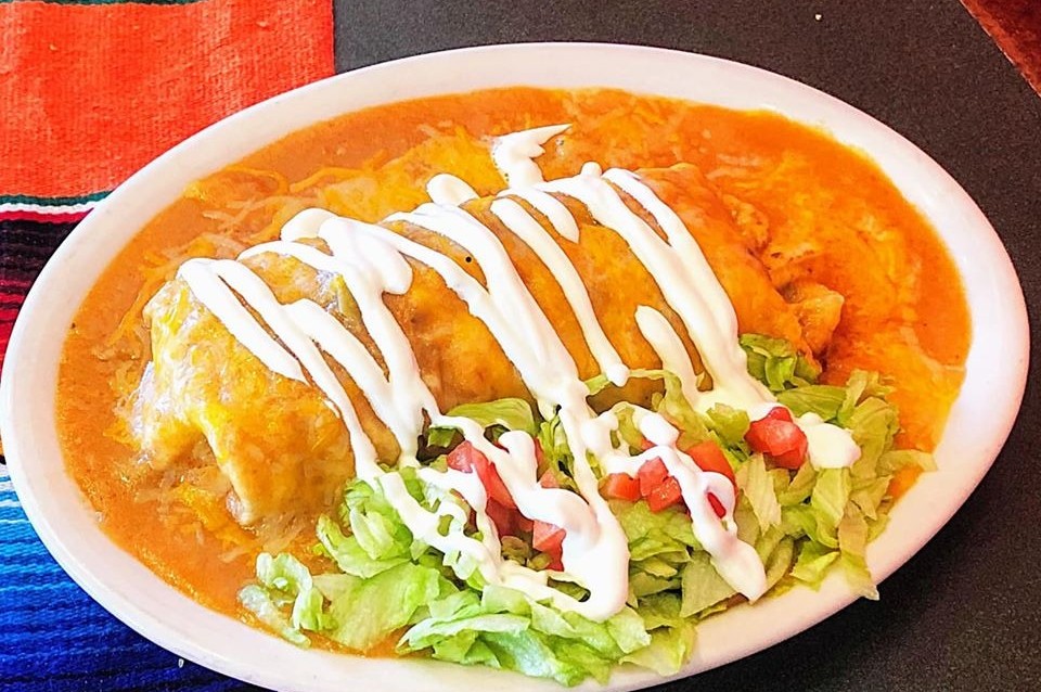 Order Smothered Burrito food online from Tacomex Chambers store, Aurora on bringmethat.com