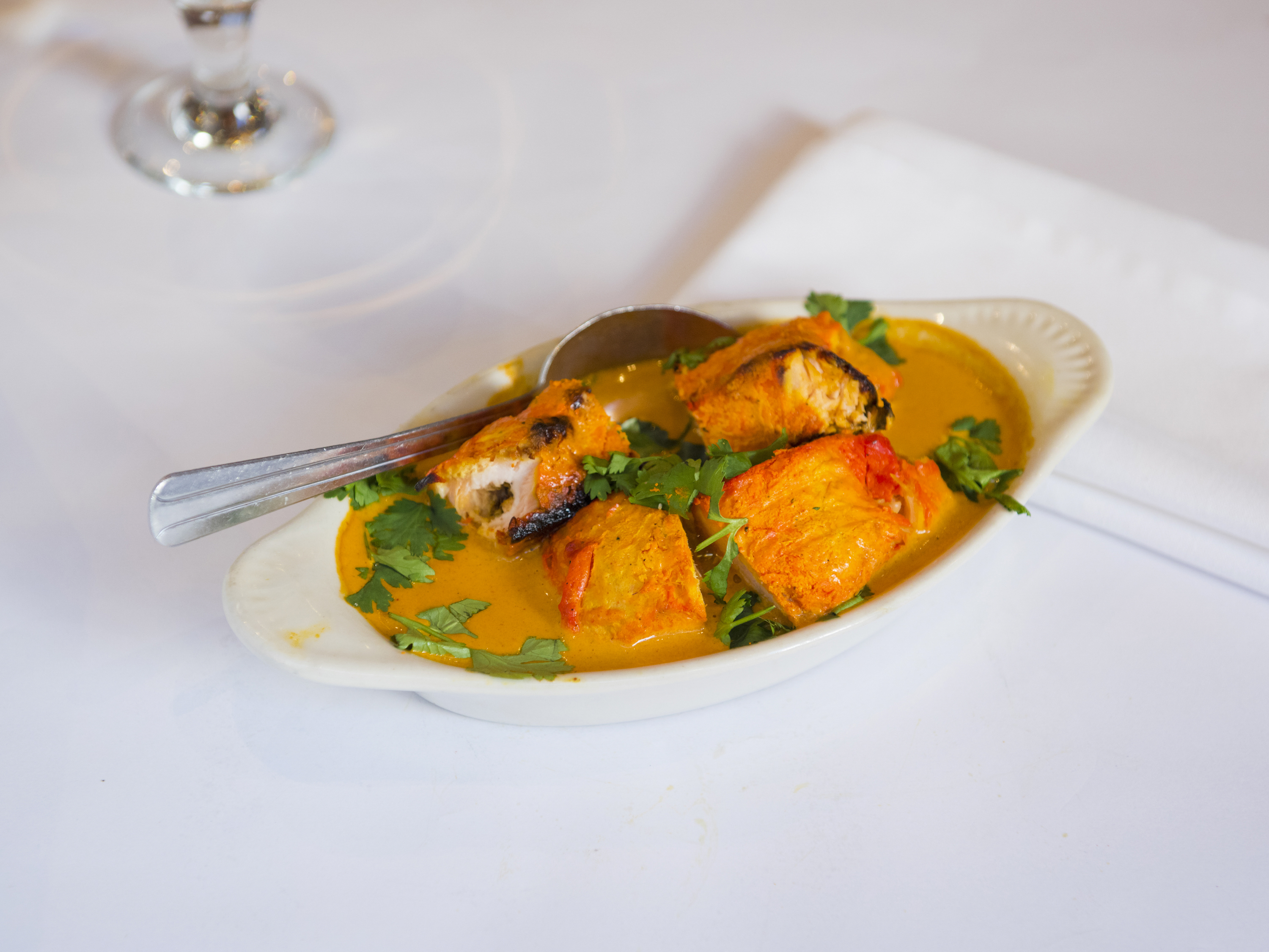 Order Fish Tikki Masala food online from Tandoori Mahal Indian Restaurant store, San Francisco on bringmethat.com