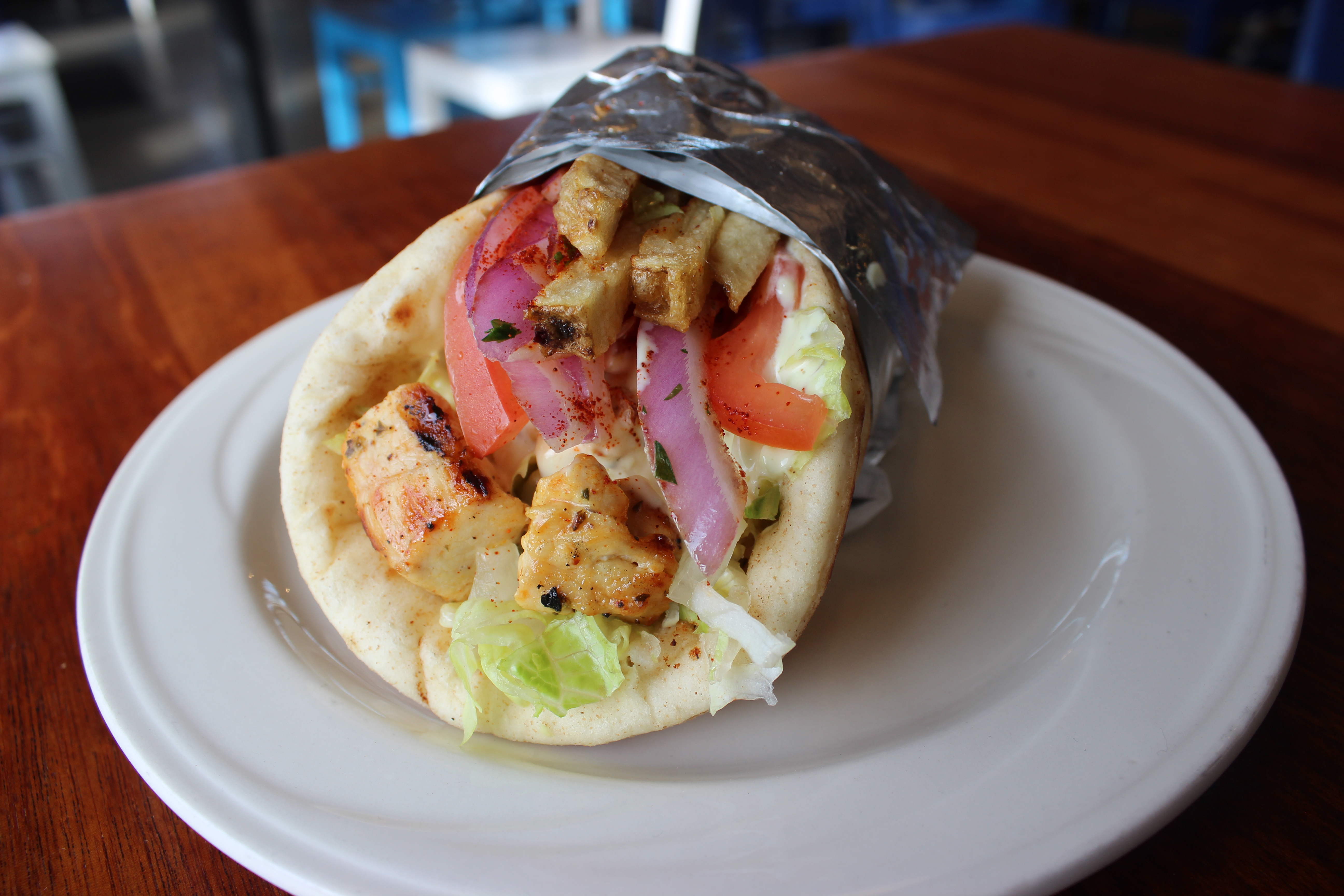 Order Chicken Souvlaki food online from Greek Spot store, Sunnyvale on bringmethat.com