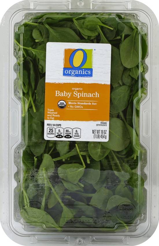 Order O Organics · Organic Baby Spinach (16 oz) food online from Albertsons Express store, Broussard on bringmethat.com