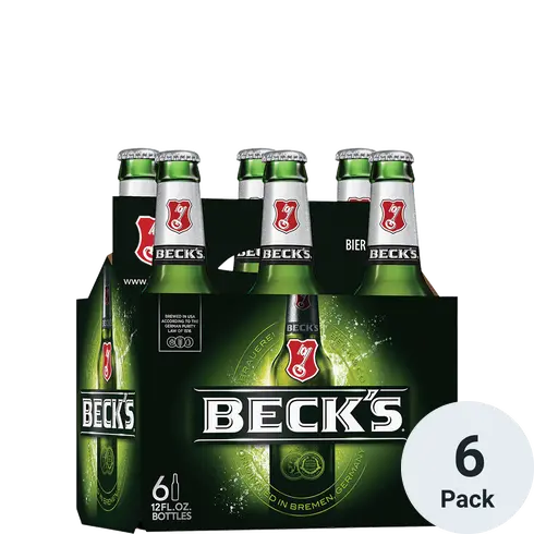 Order Beck's 6 Pack 12oz Bottle  food online from Mirage Wine & Liquor store, Palm Springs on bringmethat.com