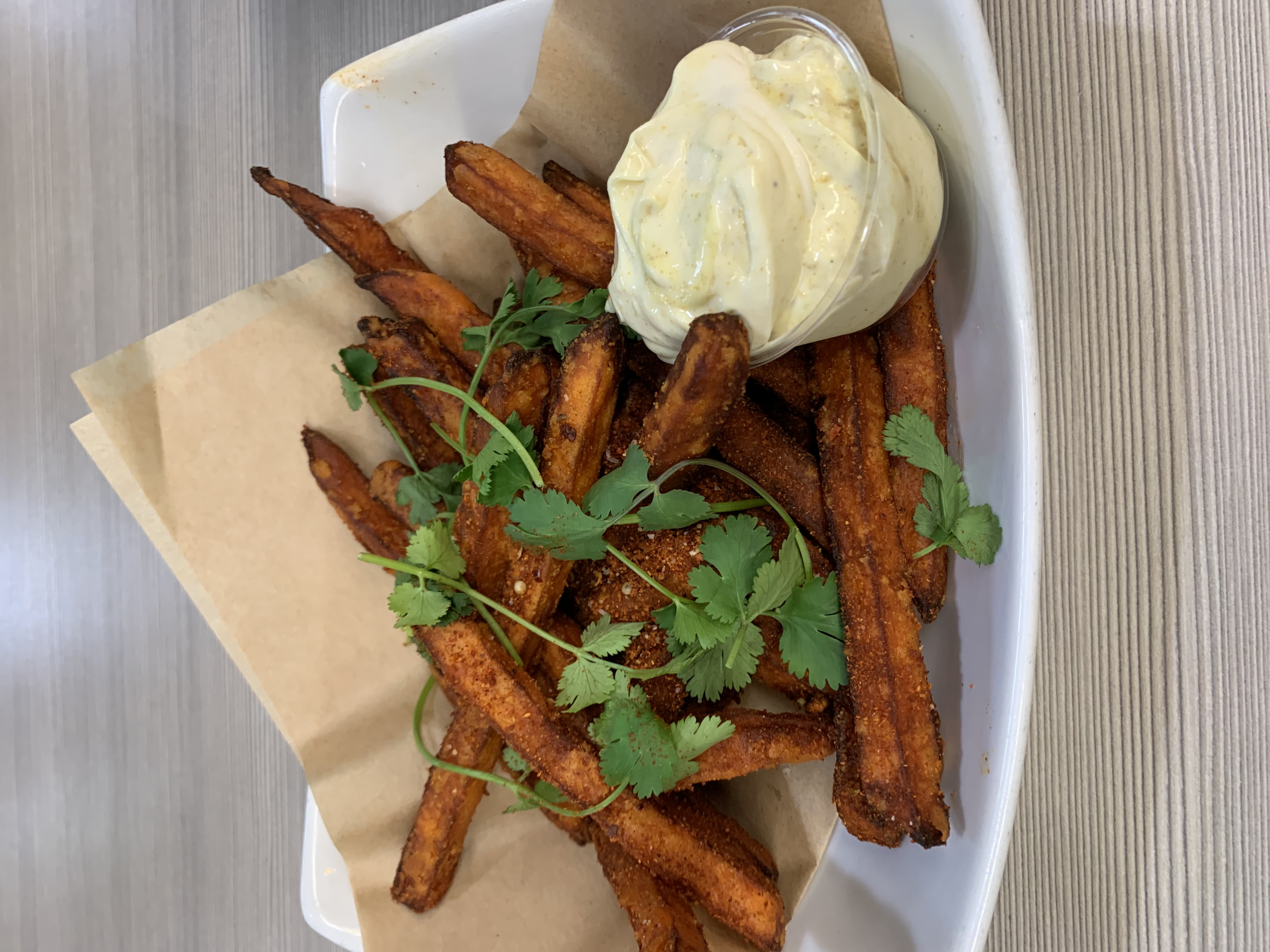 Order Sweet Potato Harrisa Fries food online from The Refectory store, Chicago on bringmethat.com