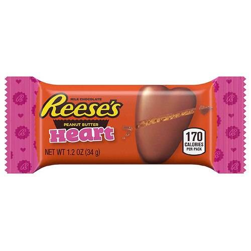 Order Reese's Valentine's Peanut Butter Heart - 1.2 oz food online from Walgreens store, Daly City on bringmethat.com