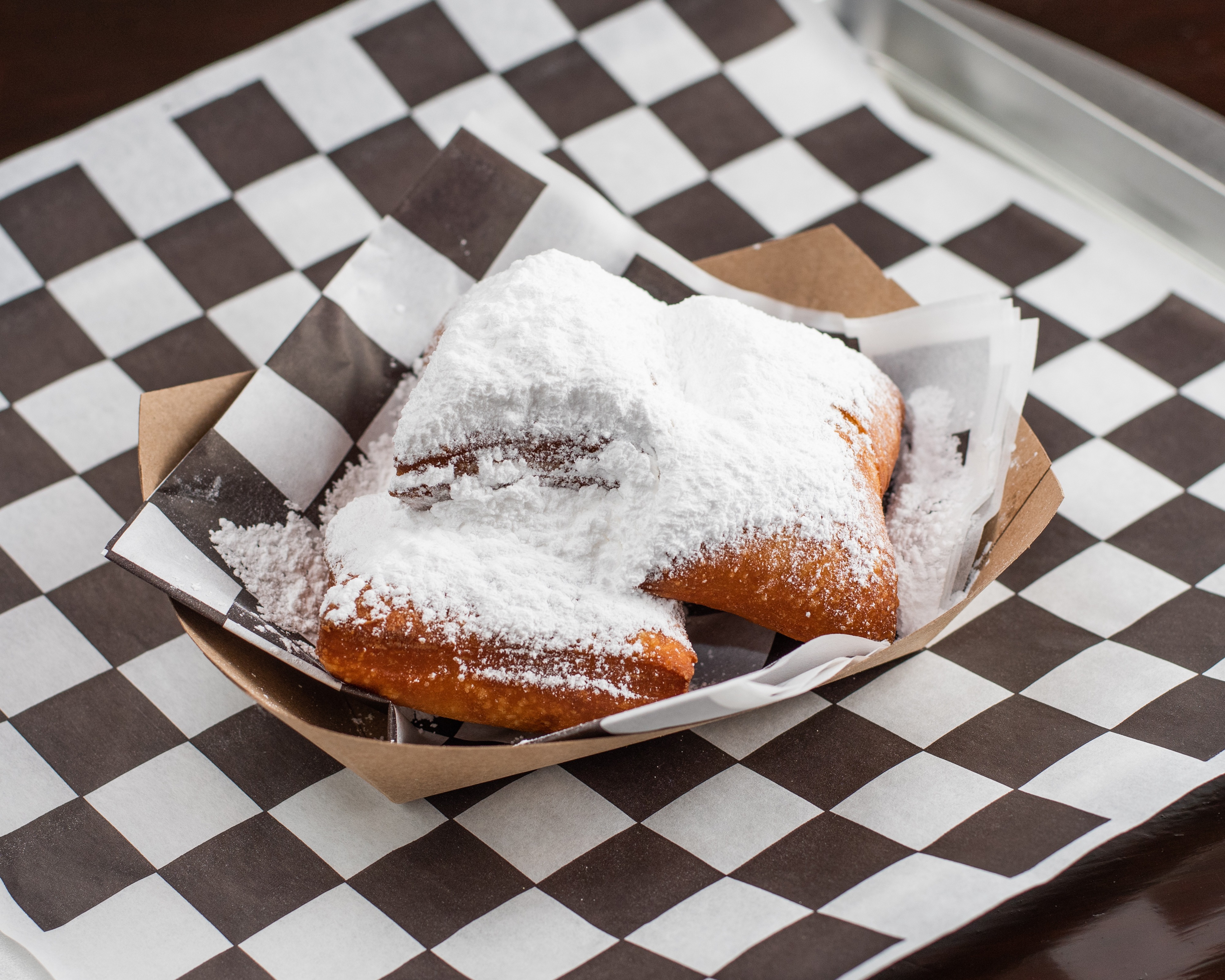 Order Beignets (2 Pieces) food online from Junebug Cafe store, Chicago on bringmethat.com